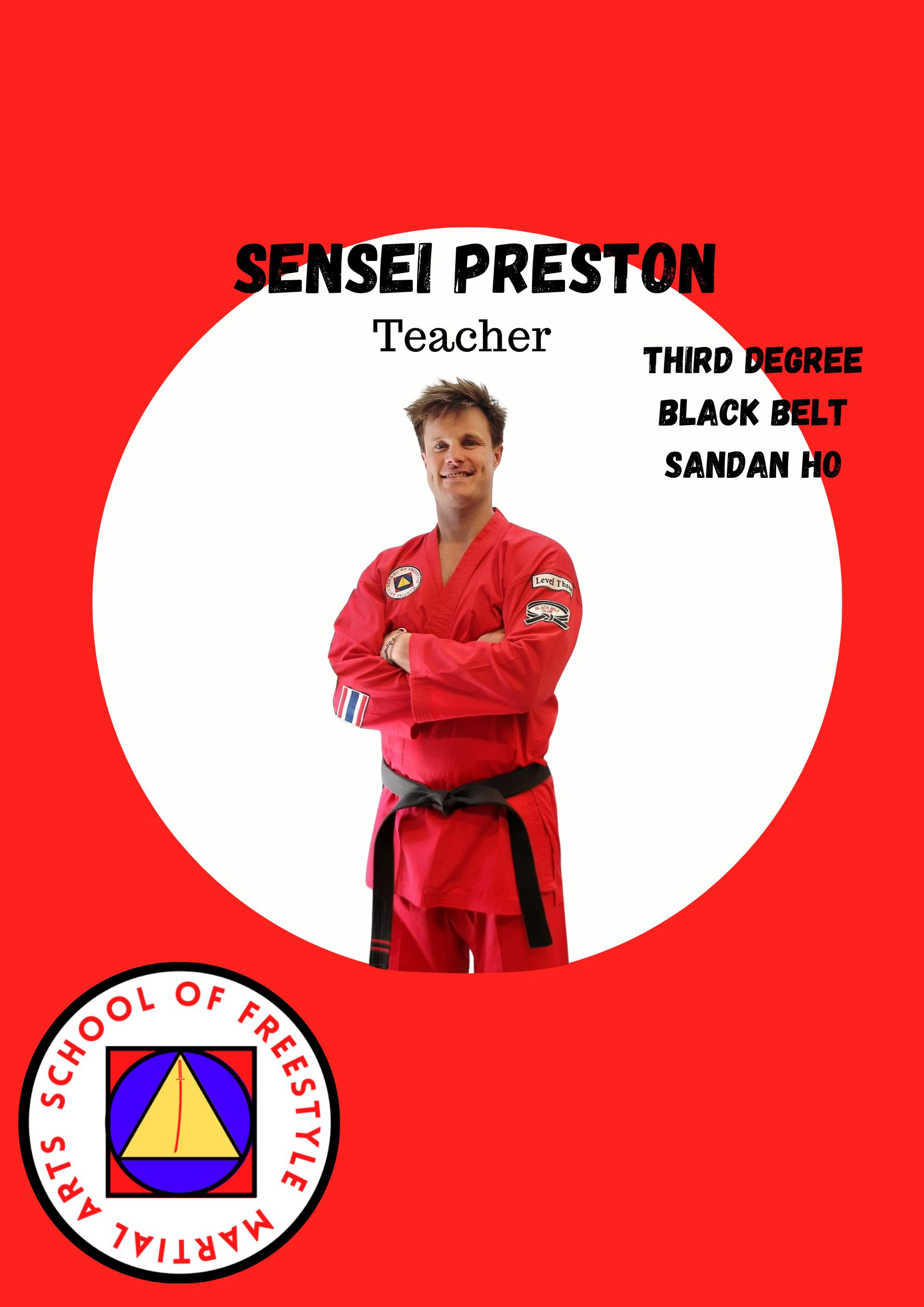 Portrait of Sensei Preston Kelly